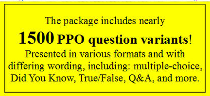 CA ppo license examination questions